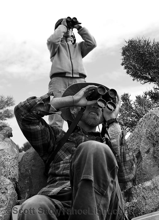 hawkwatch.org hawk banding Hawkwatch International volunteer bird observers Erin Viducich and Laurel Ferreira spend the day scanning the sky and logging the birds that pass by each day.