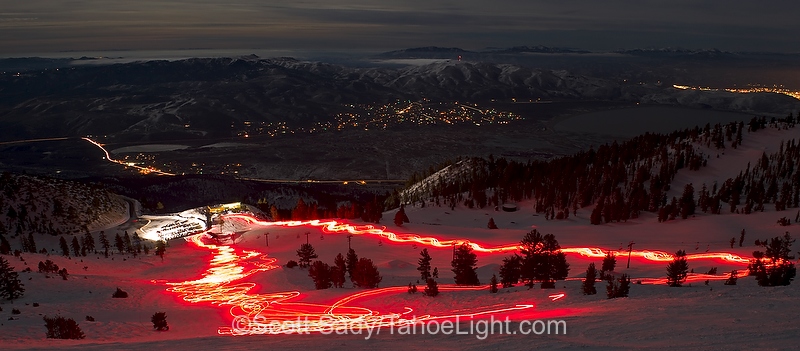 slide lodge torchlight parade