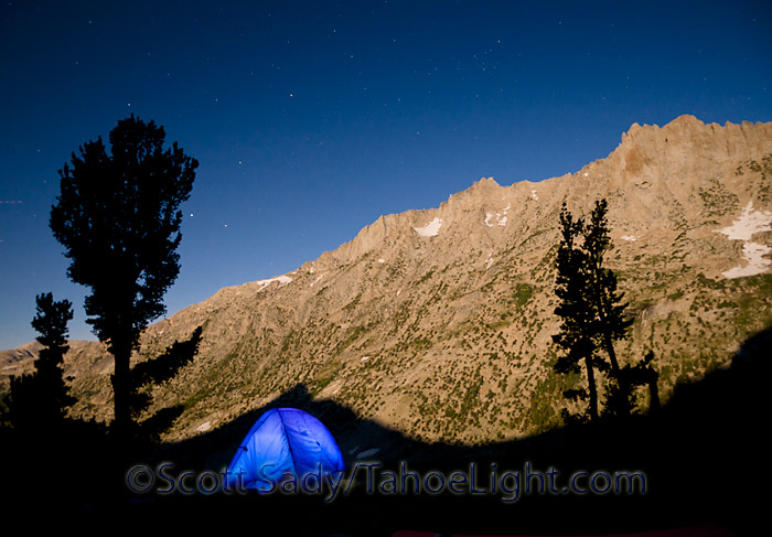 tent and stars