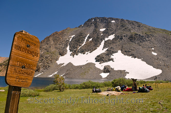summit lake and hoover wilderness boundry