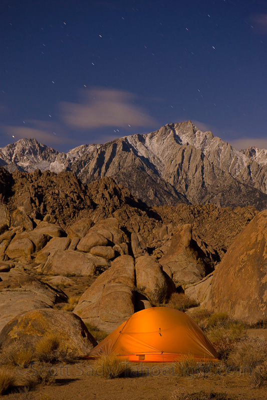 tent and landscape photo