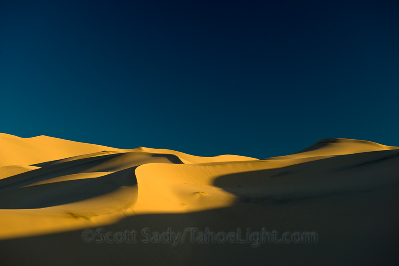 Eureka Dunes abstract landscape