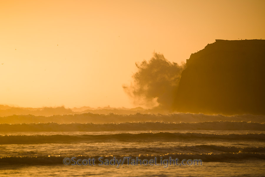 The wind really kicked up the waves.