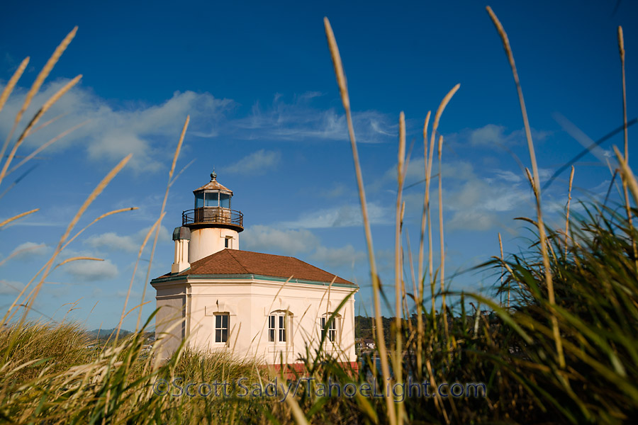 The Coquille river historic lighthouse near Bandon Beach. This was just outside of our campground at Bullards Beach, from which we accessed Bandon Beach and the surrounding area.