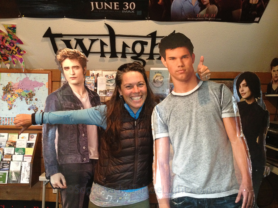 The town of Forks, Washington, the setting for the Twilight series.