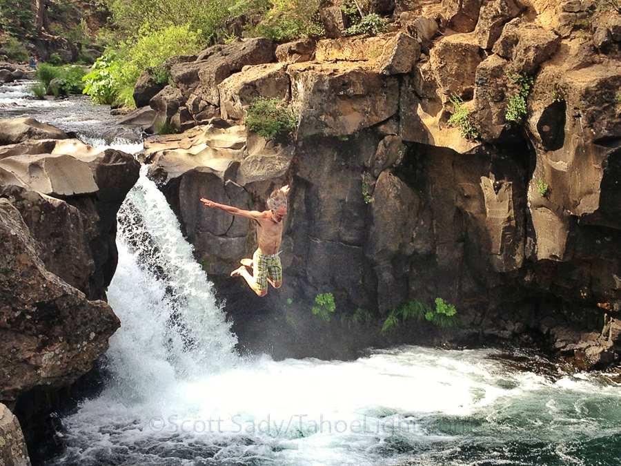 Our last stop before home was at the McCloud campground where a short 3 mile loop takes us past 3 awesome waterfalls. I have kayaked off the lower one before, but never any of the uppers.