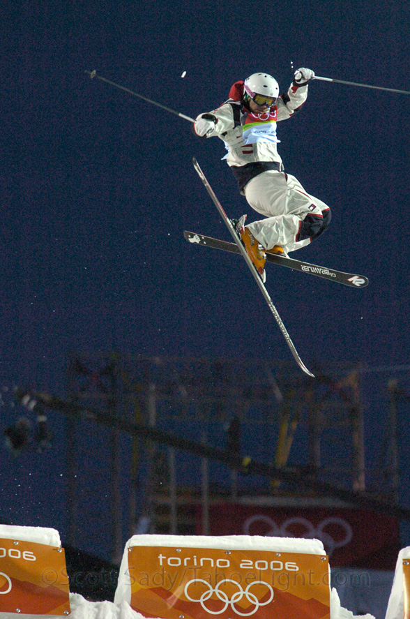 South Lake Tahoe's Travis Cabral competes in the moguls event at the Torino Olympics in 2006