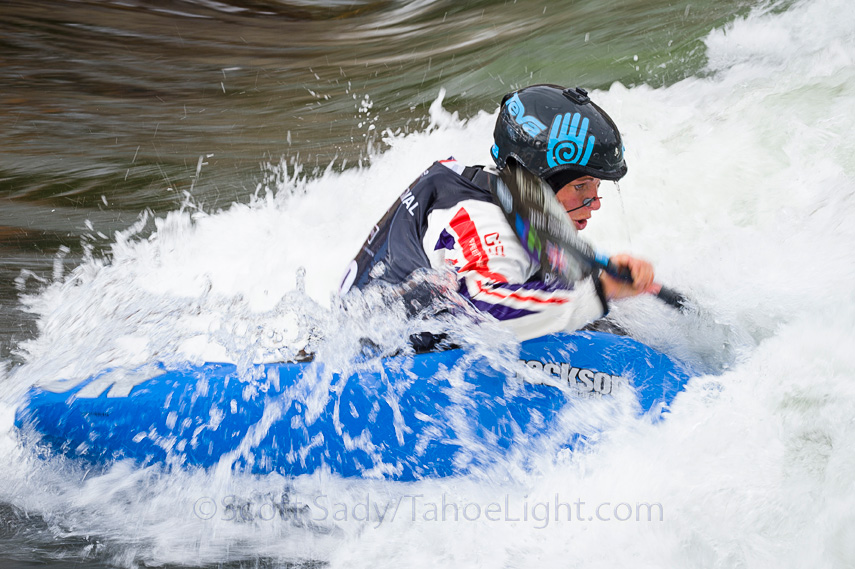 Current women's world champion and Reno River Festival winner Clair O'Hara came over from England to whoop some butt.