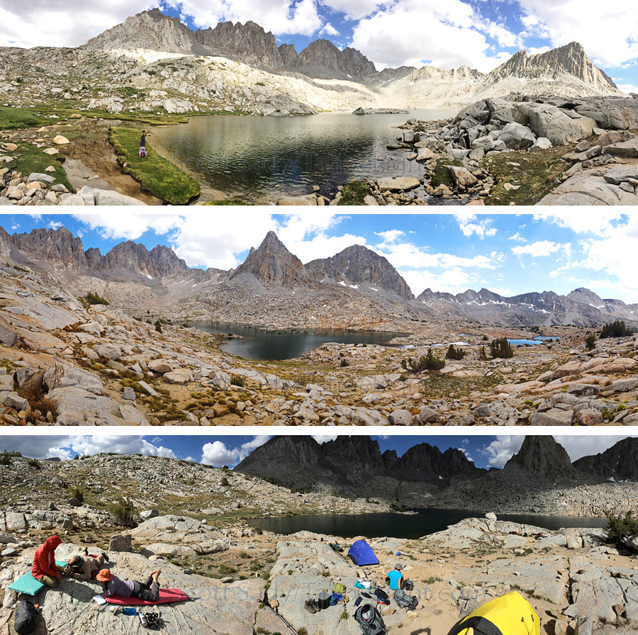 A few iphone panoramas of Dusy Basin