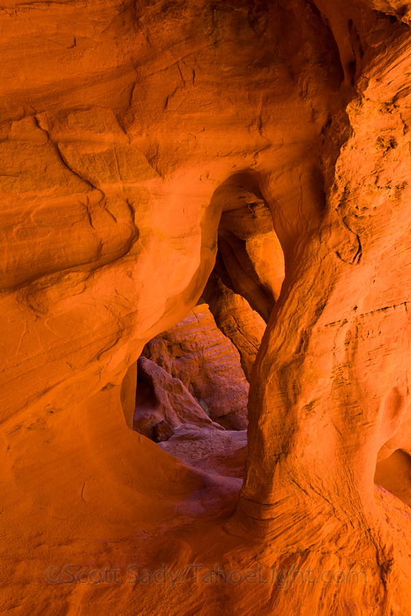 This is a small, but colorful arch near the campground. There are hundreds of these micro-formations throughout the park