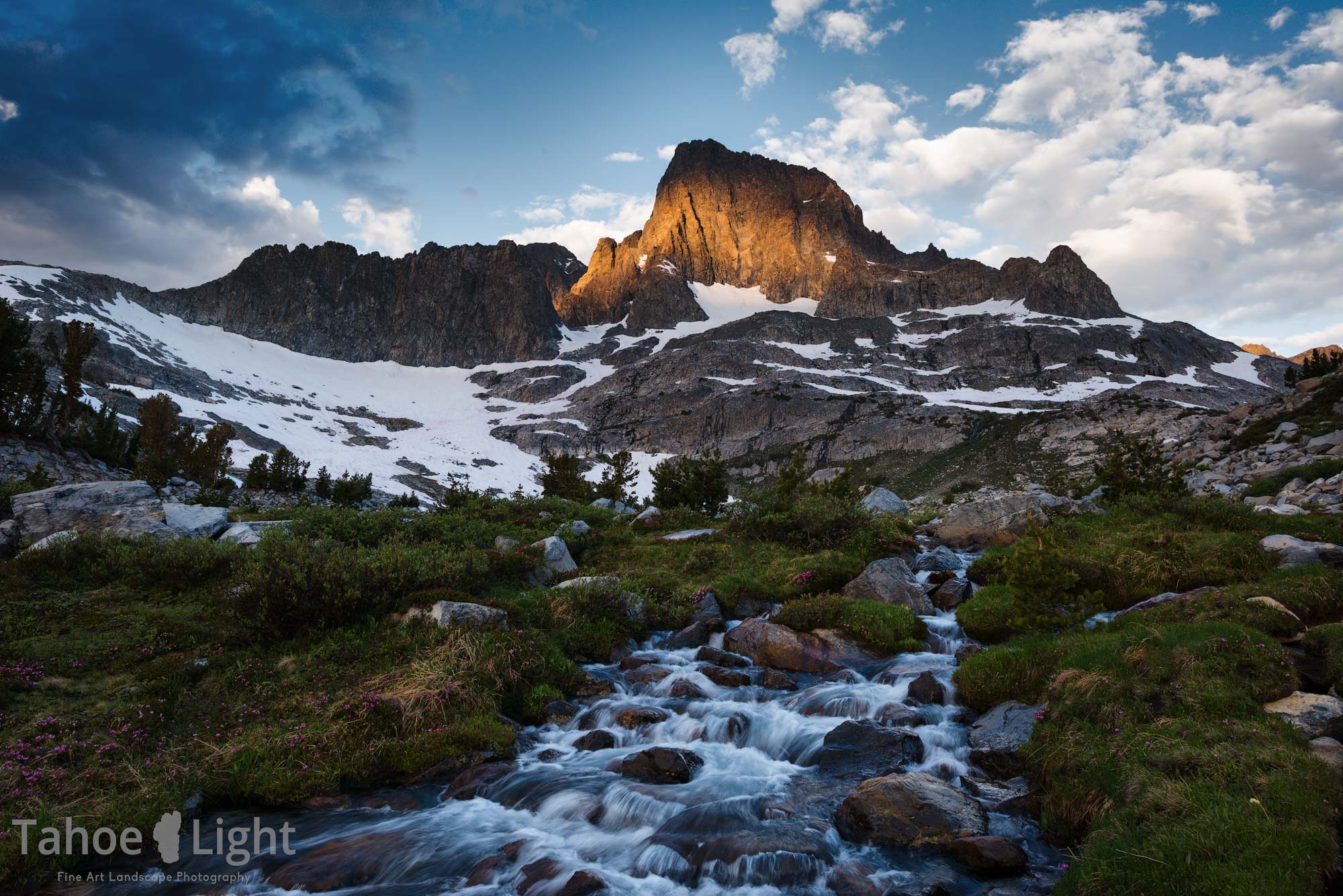 morning light on Ritter Peak
