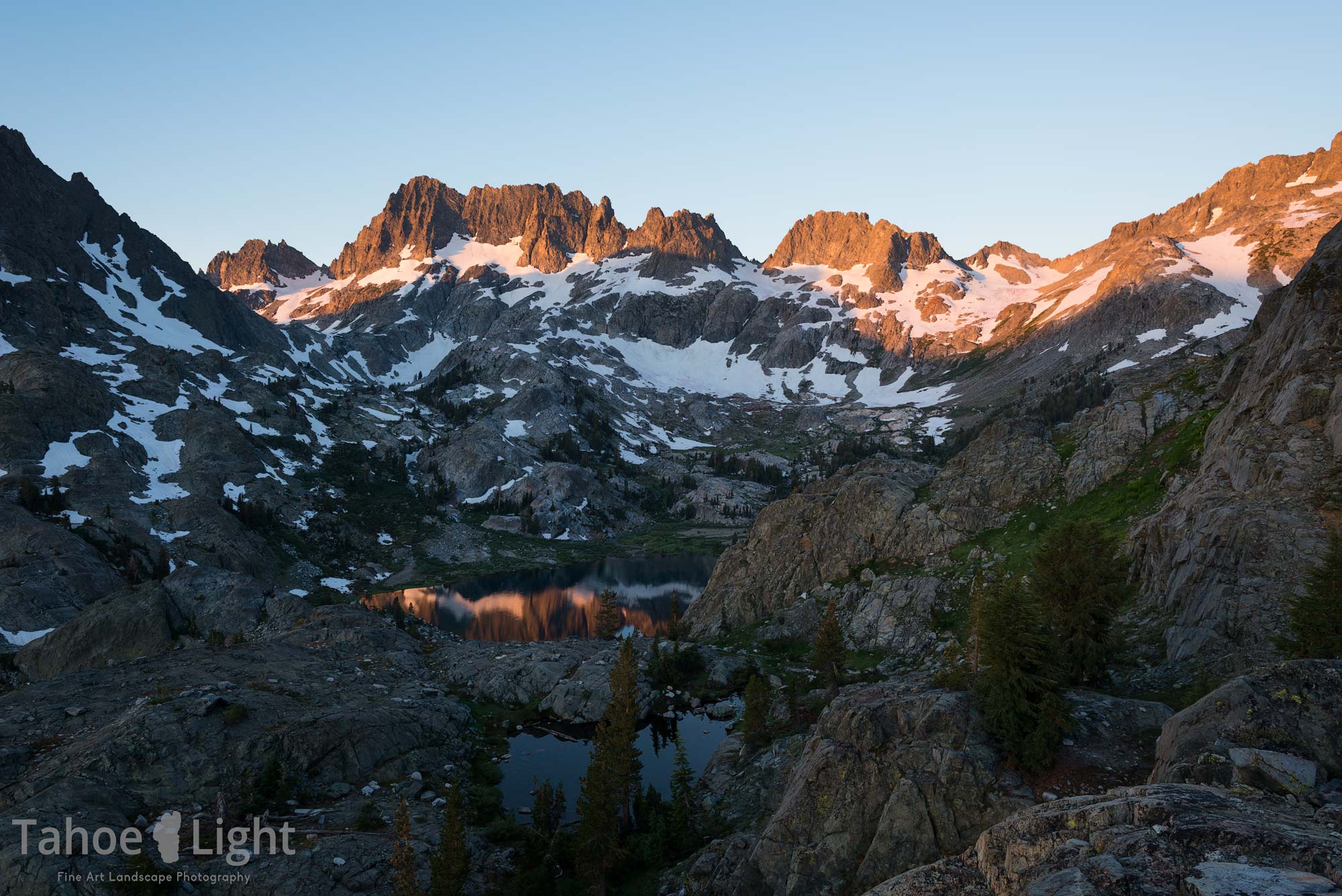 High sierra sunrise photograph