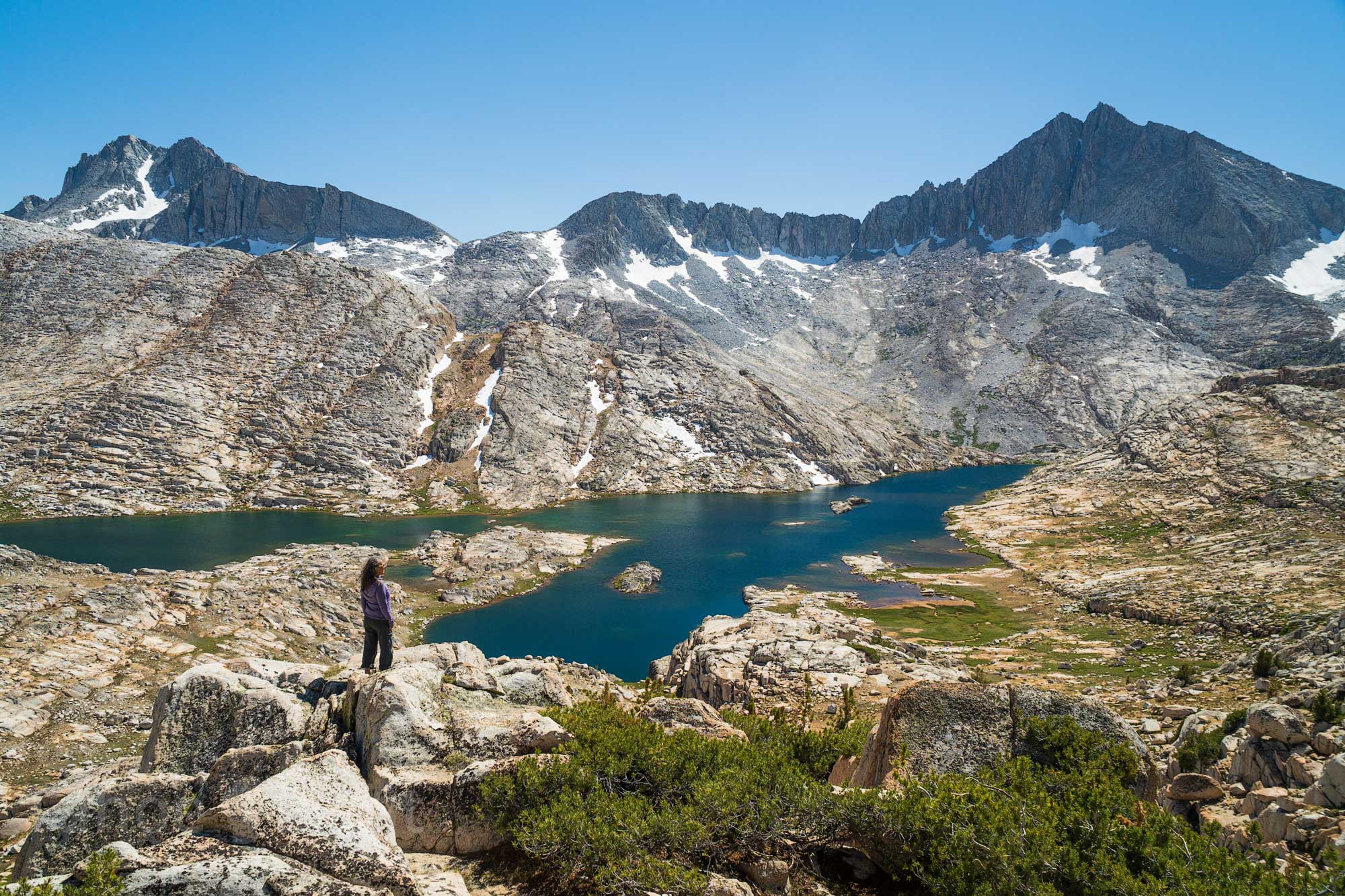 vee lake in bear lakes basin