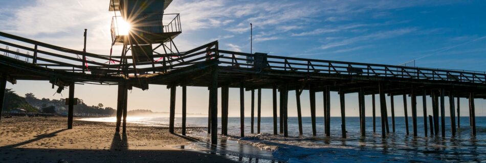 Seacliff State Beach pier, Cement Ship, SS Palo Alto, January 2023 Santa Cruz storm damage
