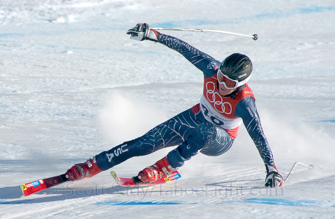 Squaw Valley's Marco Sullivan on his downhill run at the 2006 olympics. 