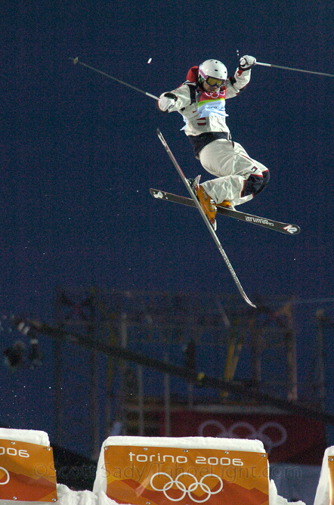 South Lake Tahoe's Travis Cabral competes in the moguls event at the Torino Olympics in 2006