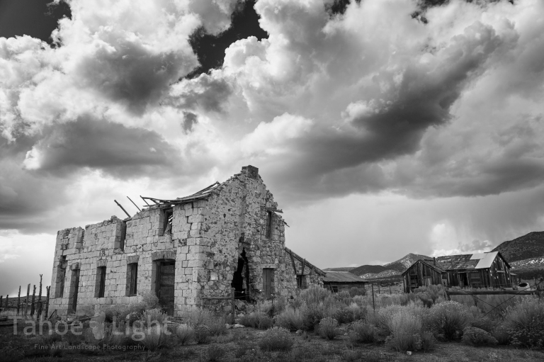 photograph of old nevada ranch