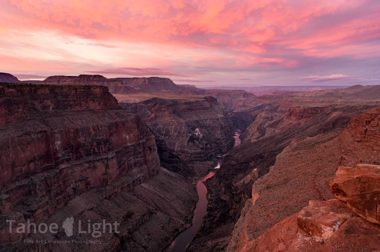 photograph of north rim of grand canyon at sunrise