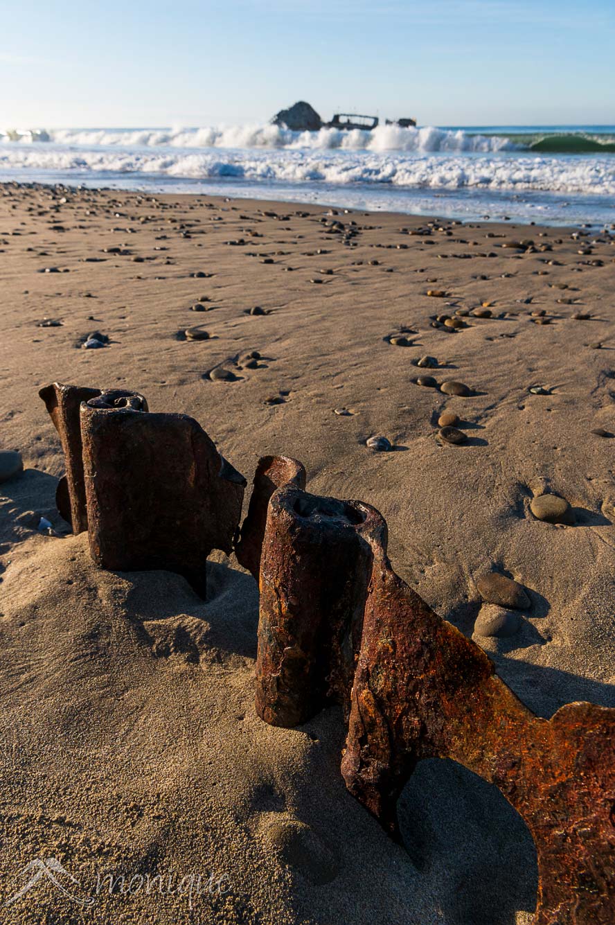 Seacliff State Beach pier, Cement Ship, SS Palo Alto, January 2023 Santa Cruz storm damage