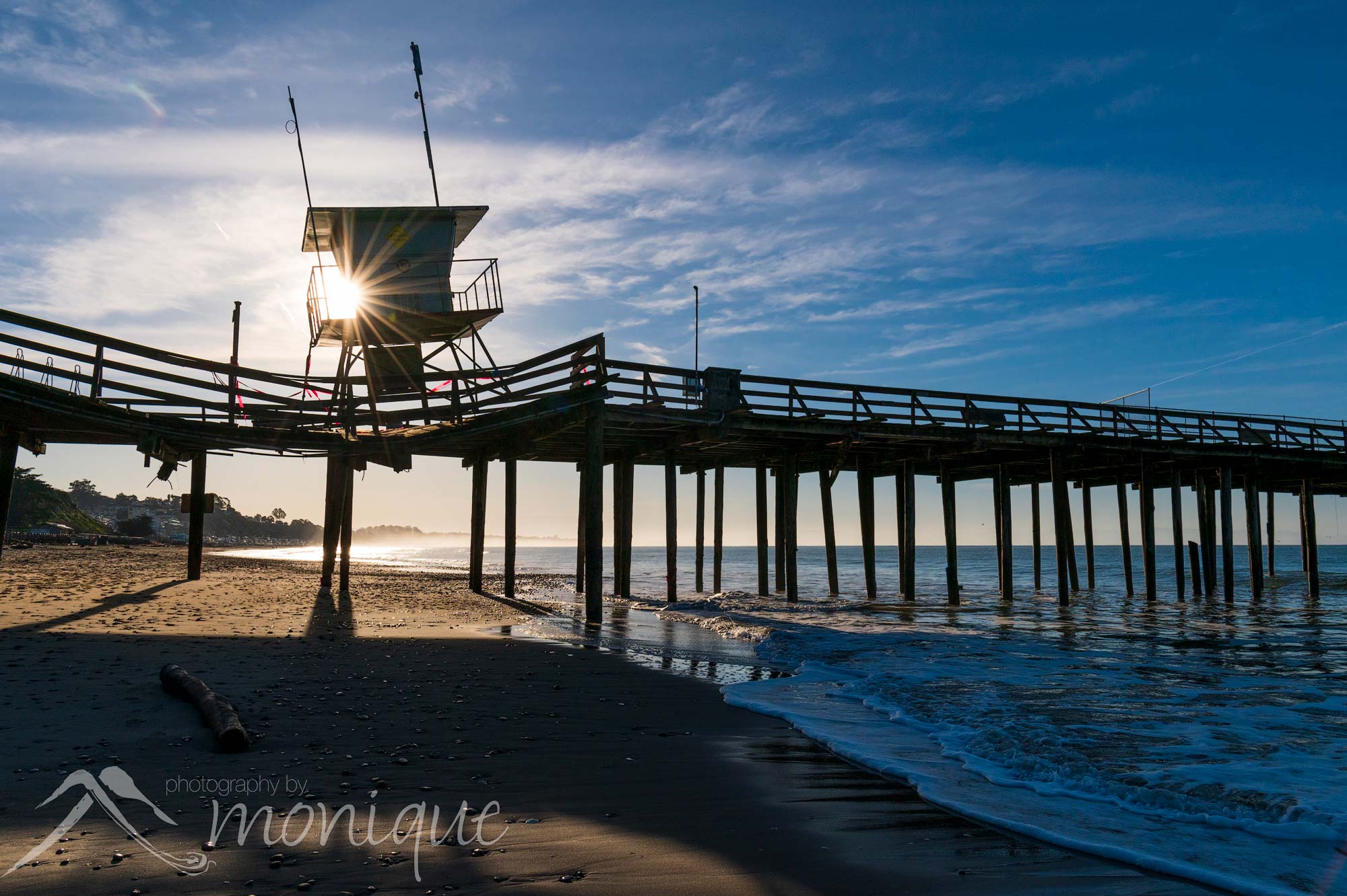 Santa Cruz storm damage photography Seacliff State Beach pier and